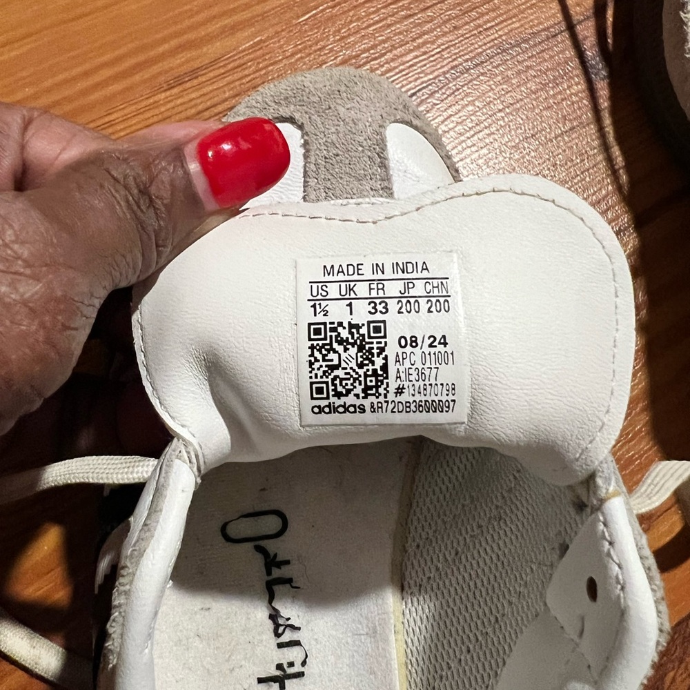 Adidas Kids Sneakers - White and Tan